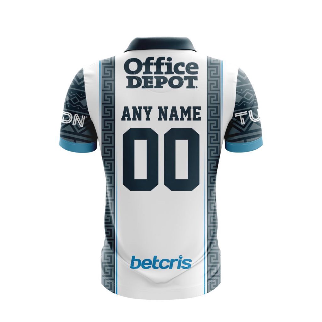 LIGA MX C.F. Pachuca 2023-2024 Home Aztec Design Polo LIGA MX C.F. Pachuca 2023-2024 Home Aztec Design Polo