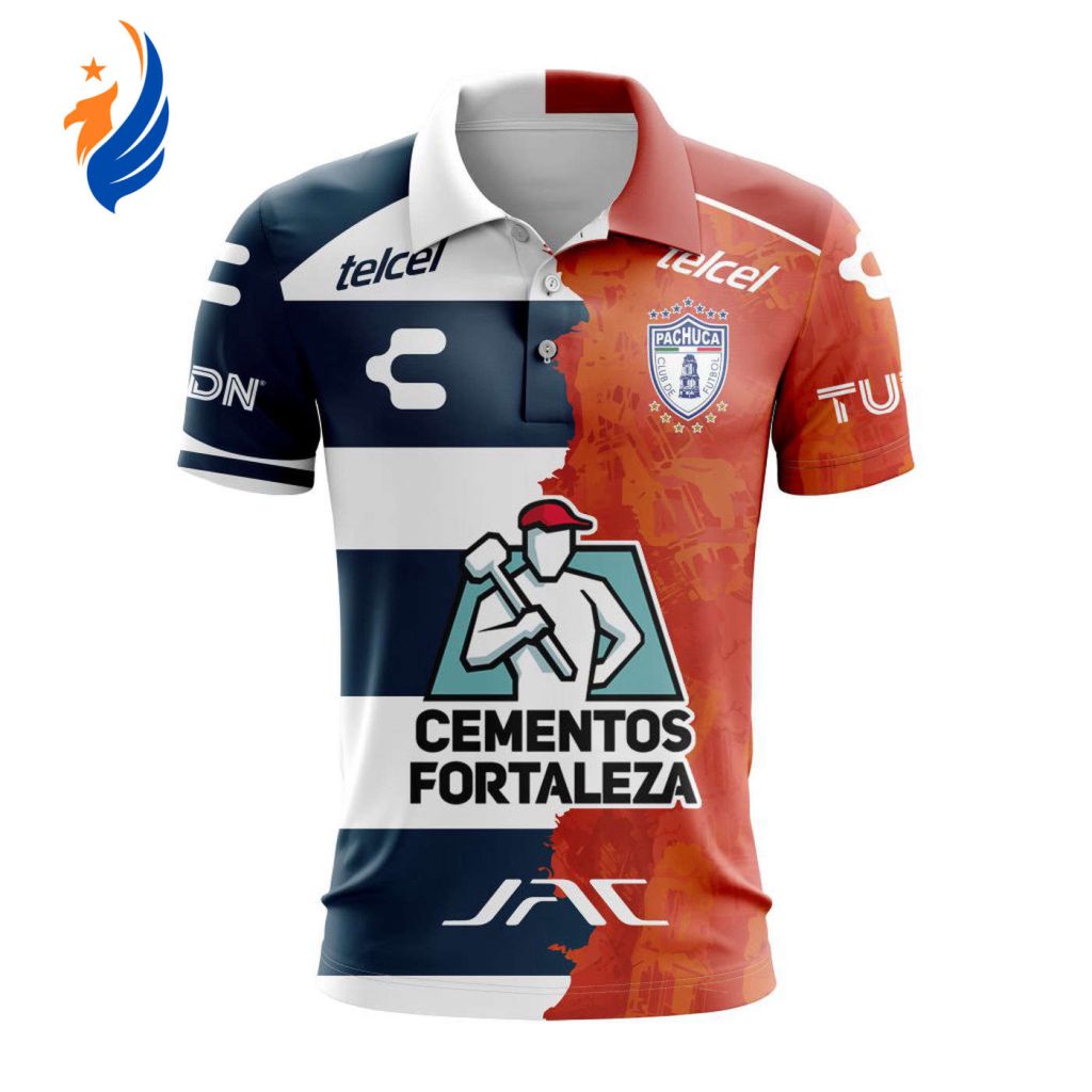 LIGA MX C.F. Pachuca Personalized 2024-2025 Home Mix Away Design Polo LIGA MX C.F. Pachuca Personalized 2024-2025 Home Mix Away Design Polo
