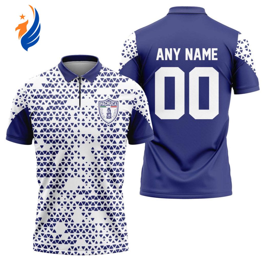 LIGA MX C.F. Pachuca Personalized Zipper Polo Gift for Men Women LIGA MX C.F. Pachuca Personalized Zipper Polo Gift for Men Women