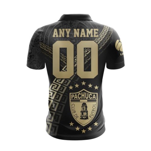 LIGA MX C.F. Pachuca Special Black And Gold Design Polo