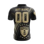 LIGA MX C.F. Pachuca Special Black And Gold Design Polo LIGA MX C.F. Pachuca Special Black And Gold Design Polo