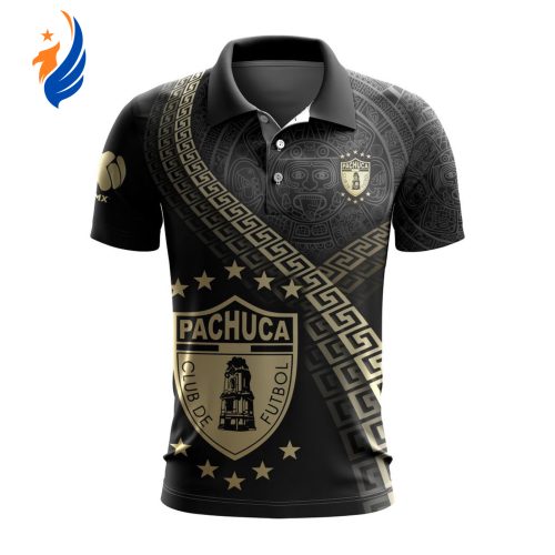 LIGA MX C.F. Pachuca Special Black And Gold Design Polo