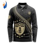 LIGA MX C.F. Pachuca Special Black And Gold Long Sleeve Polo Design Gift for Men Women LIGA MX C.F. Pachuca Special Black And Gold Long Sleeve Polo Design Gift for Men Women