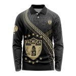 LIGA MX C.F. Pachuca Special Black And Gold Long Sleeve Polo Design Gift for Men Women LIGA MX C.F. Pachuca Special Black And Gold Long Sleeve Polo Design Gift for Men Women
