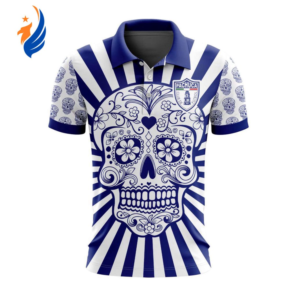 LIGA MX C.F. Pachuca Special Dia De Muertos Design Polo Gift for Men Women LIGA MX C.F. Pachuca Special Dia De Muertos Design Polo Gift for Men Women
