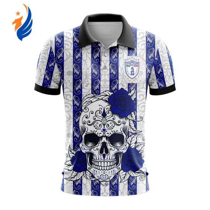 LIGA MX C.F. Pachuca Special Dia De Muertos Design Polo Gift for Men Women LIGA MX C.F. Pachuca Special Dia De Muertos Design Polo Gift for Men Women