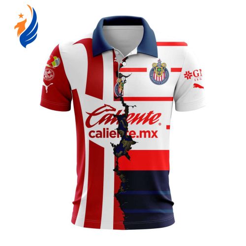 LIGA MX Queretaro F.C New Design Polo For Fan Gift for Men Women LIGA MX Chivas De Guadalajara 2023-2024 Home Mix Away Polo