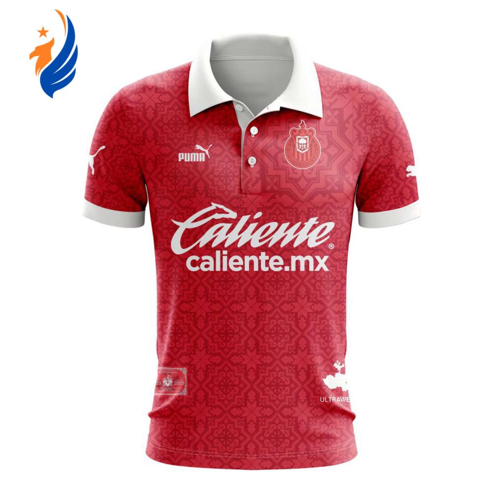 LIGA MX Chivas Guadalajara 200th Anniversary Special Red Polo LIGA MX Chivas Guadalajara 200th Anniversary Special Red Polo