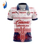 LIGA MX Chivas Guadalajara 2023 – 2024 Away Aztec Design Polo