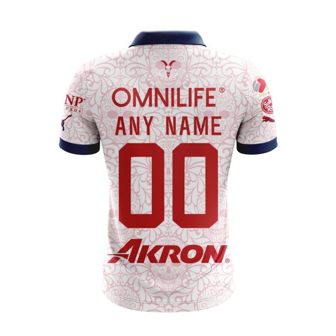 LIGA MX Chivas Guadalajara 2023 – 2024 Away Dia De Muertos Design Polo