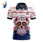 LIGA MX Chivas Guadalajara 2023 – 2024 Away Dia De Muertos Design Polo