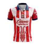 LIGA MX Chivas Guadalajara 2023 – 2024 Home Aztec Design Polo LIGA MX Chivas Guadalajara 2023 – 2024 Home Aztec Design Polo