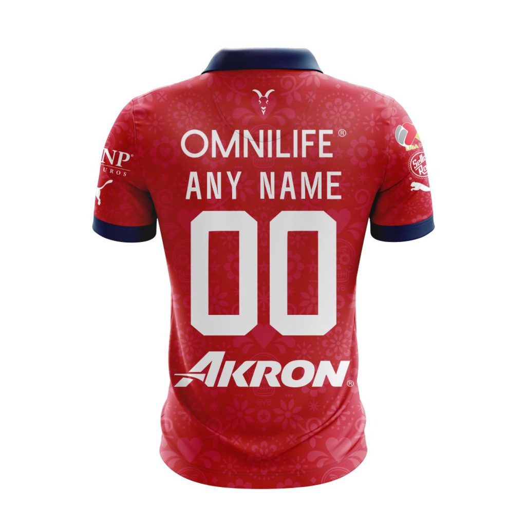 LIGA MX Chivas Guadalajara 2023 – 2024 Home Dia De Muertos Design Polo LIGA MX Chivas Guadalajara 2023 – 2024 Home Dia De Muertos Design Polo