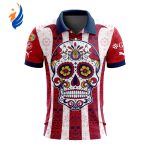LIGA MX Chivas Guadalajara 2023 – 2024 Home Dia De Muertos Design Polo