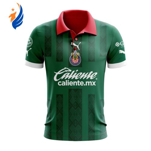 LIGA MX Chivas Guadalajara 200th Anniversary Special Blue Polo LIGA MX Chivas Guadalajara 2023 Special Mexico Polo