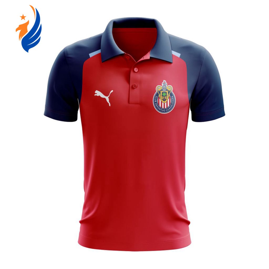 LIGA MX Chivas Guadalajara PLAYERA POLO CONCENTRACIÓN ROJA LIGA MX Chivas Guadalajara PLAYERA POLO CONCENTRACIÓN ROJA