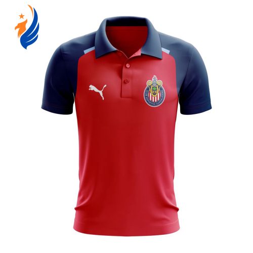 LIGA MX Chivas Guadalajara PLAYERA POLO CONCENTRACIÓN ROJA