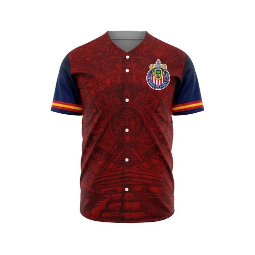 LIGA MX Chivas Guadalajara Special Aztec Design Baseball Jersey Gift for Men Women