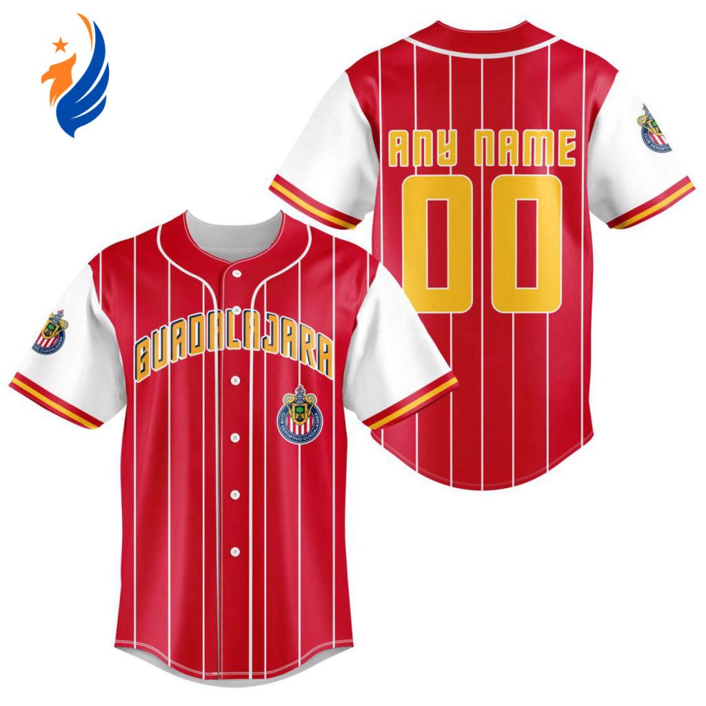 LIGA MX Chivas Guadalajara Special Baseball Jersey Gift for Men Women LIGA MX Chivas Guadalajara Special Baseball Jersey Gift for Men Women