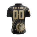 LIGA MX Chivas Guadalajara Special Black And Gold Design Polo