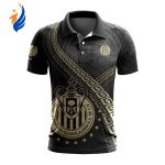 LIGA MX Chivas Guadalajara Special Black And Gold Design Polo