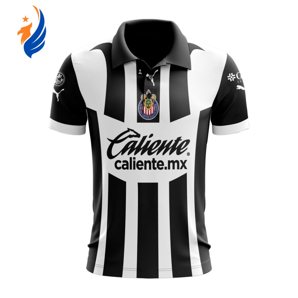 LIGA MX Chivas Guadalajara Special Black Home Polo LIGA MX Chivas Guadalajara Special Black Home Polo
