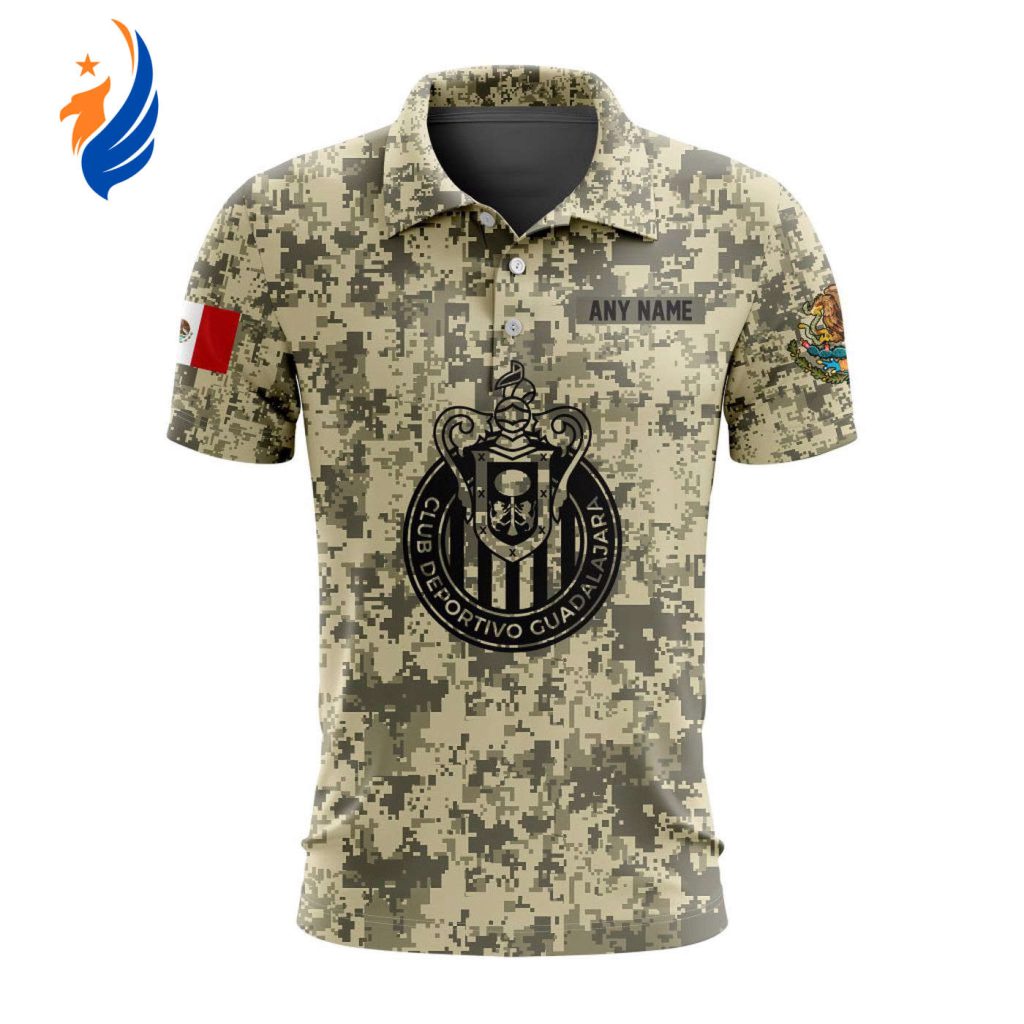 LIGA MX Chivas Guadalajara Special Camo Design Polo Gift for Men Women LIGA MX Chivas Guadalajara Special Camo Design Polo Gift for Men Women