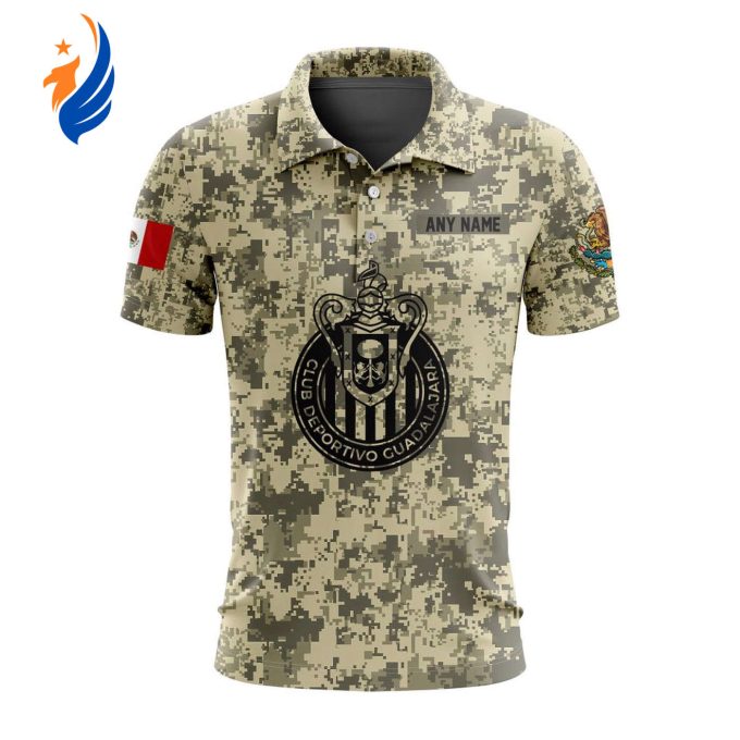 LIGA MX Chivas Guadalajara Special Camo Design Polo Gift for Men Women
