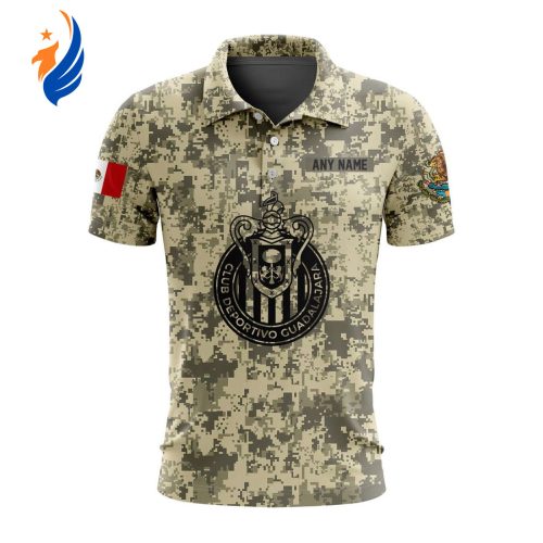 LIGA MX Chivas Guadalajara Special Camo Design Polo Gift for Men Women LIGA MX Chivas Guadalajara Special Camo Design Polo Gift for Men Women
