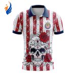 LIGA MX Chivas Guadalajara Special Dia De Muertos Design Polo Gift for Men Women LIGA MX Chivas Guadalajara Special Dia De Muertos Design Polo Gift for Men Women