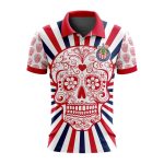 LIGA MX Chivas Guadalajara Special Dia De Muertos Design Polo Gift for Men Women LIGA MX Chivas Guadalajara Special Dia De Muertos Design Polo Gift for Men Women