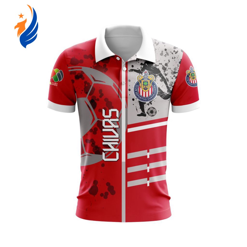 LIGA MX Chivas Guadalajara Special Polo Design Concept Kits Gift for Men Women 3d Printed Hoodie LIGA MX Chivas Guadalajara Special Polo Design Concept Kits Gift for Men Women 3d Printed Hoodie