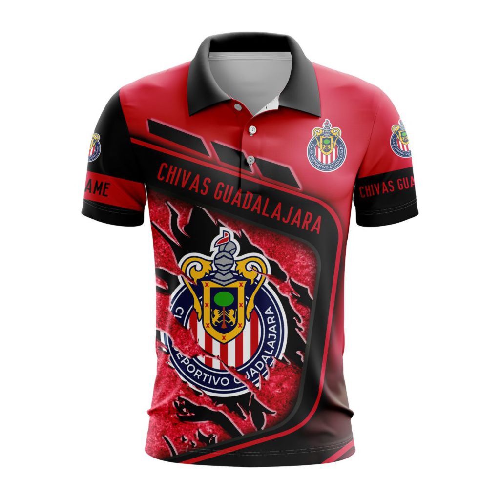 LIGA MX Chivas Guadalajara Special Polo Design Gift for Men Women LIGA MX Chivas Guadalajara Special Polo Design Gift for Men Women