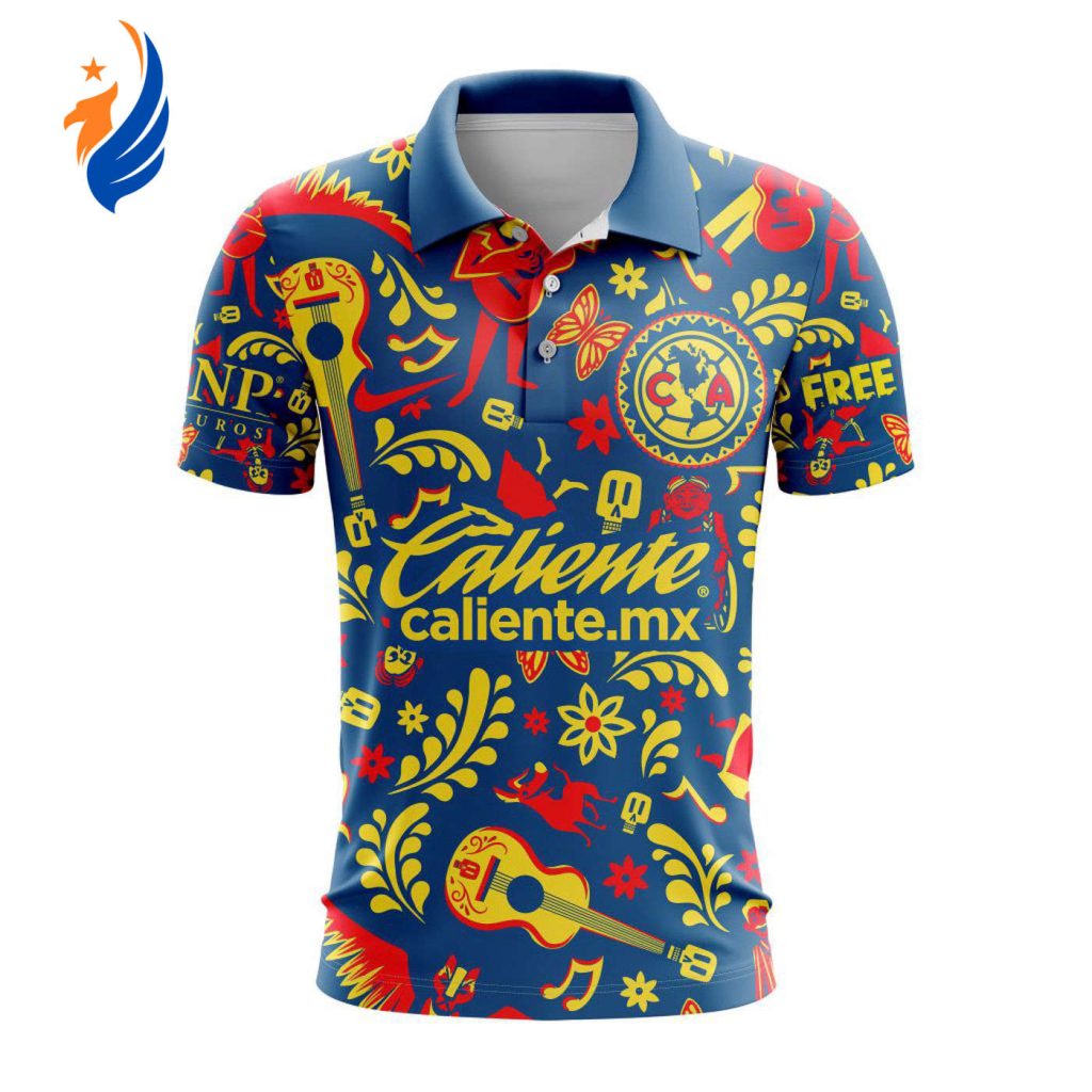 LIGA MX Club America 2023 Away Special Hispanic Heritage Design Polo LIGA MX Club America 2023 Away Special Hispanic Heritage Design Polo