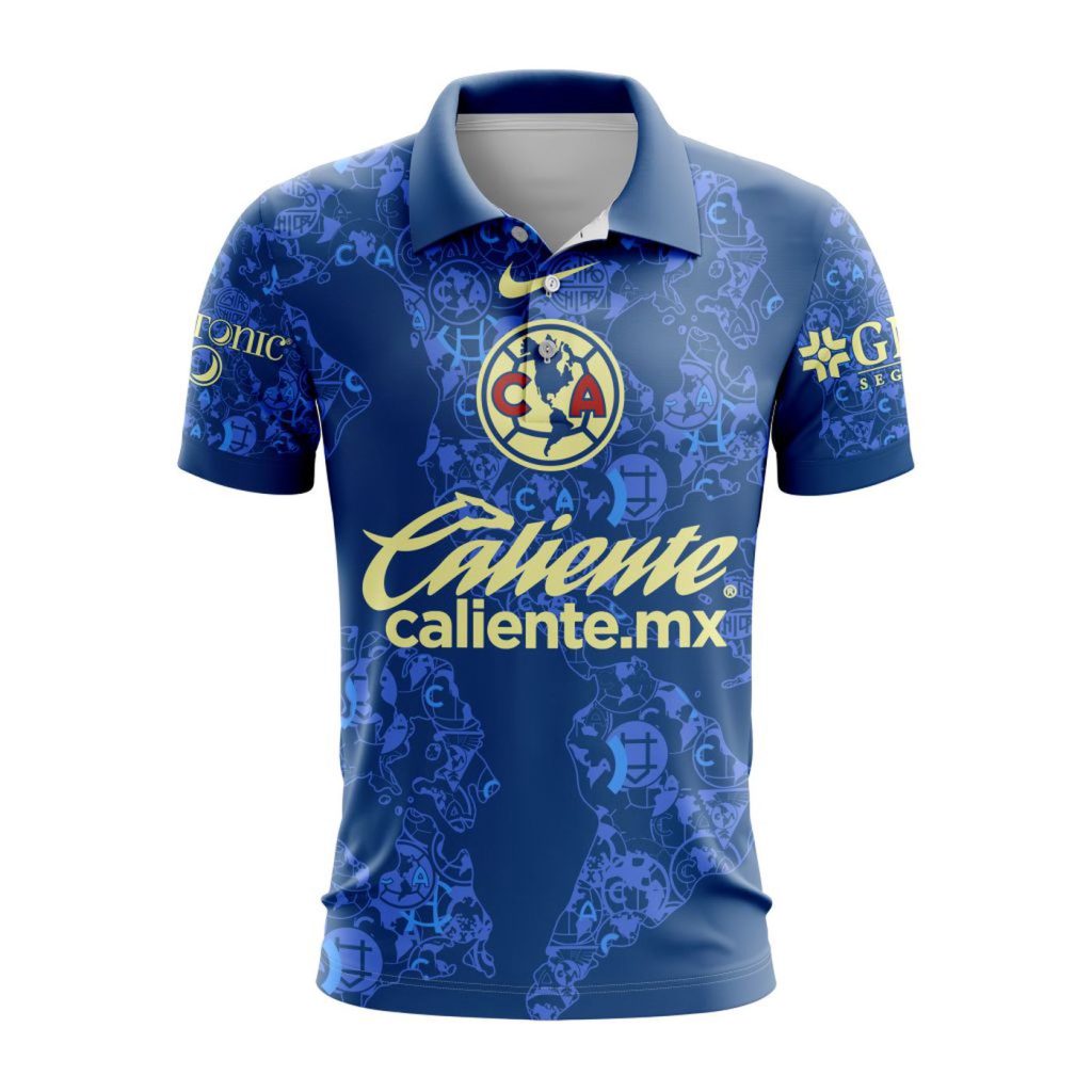 LIGA MX Club America Personalized 2024-2025 New Away Polo LIGA MX Club America Personalized 2024-2025 New Away Polo