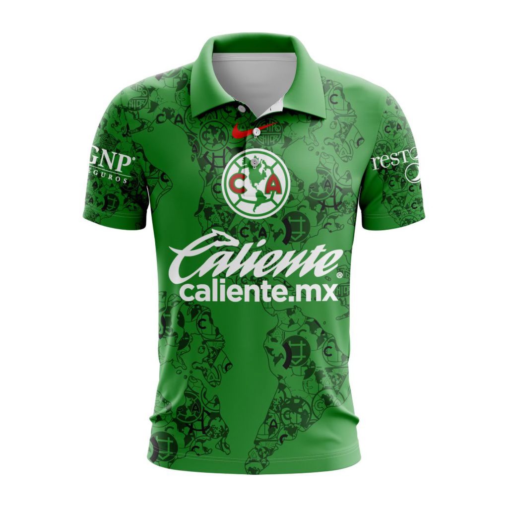 LIGA MX Club America Personalized 2024-2025 New Goal Keeper Polo LIGA MX Club America Personalized 2024-2025 New Goal Keeper Polo