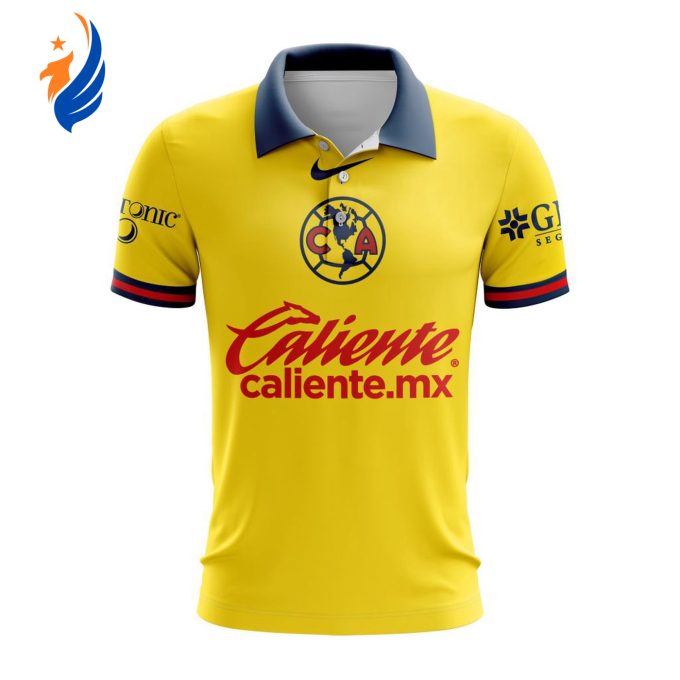 LIGA MX Club America Personalized 2024-2025 New Home Polo LIGA MX Club America Personalized 2024-2025 New Home Polo