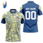 LIGA MX Club America Personalized Zipper Polo Gift for Men Women