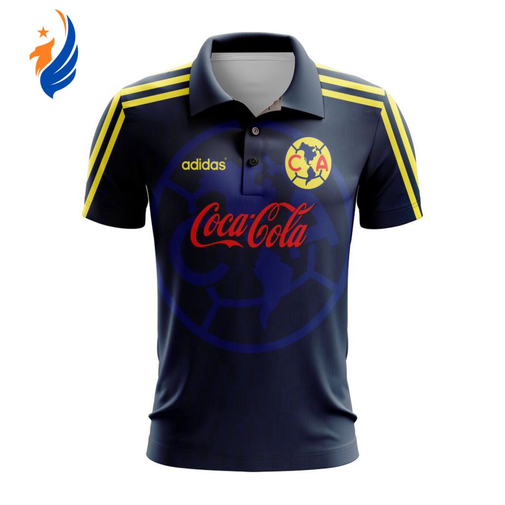 LIGA MX Club America Retro 1996-1998 Away Polo LIGA MX Club America Retro 1996-1998 Away Polo