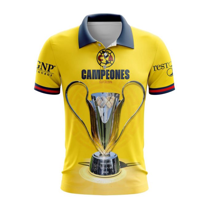 LIGA MX Club America Special 2024 Supercopa MX Champions Design Polo Gift for Men Women