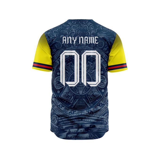 LIGA MX Club America Special Aztec Design Baseball Jersey Gift for Men Women