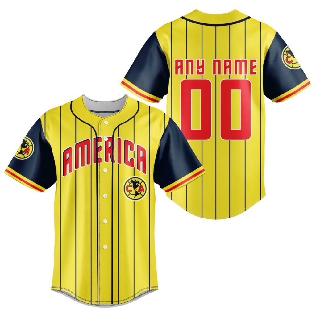 LIGA MX Club America Special Baseball Jersey Gift for Men Women LIGA MX Club America Special Baseball Jersey Gift for Men Women