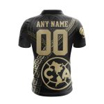LIGA MX Club America Special Black And Gold Design Polo