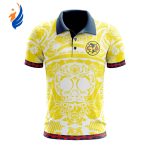 LIGA MX Club America Special Dia De Muertos Design Polo Gift for Men Women