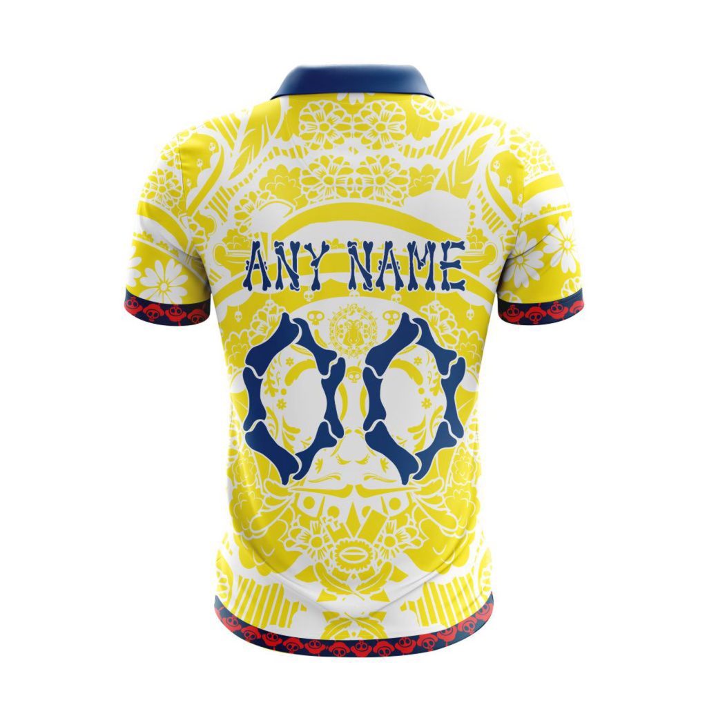 LIGA MX Club America Special Dia De Muertos Design Polo Gift for Men Women LIGA MX Club America Special Dia De Muertos Design Polo Gift for Men Women