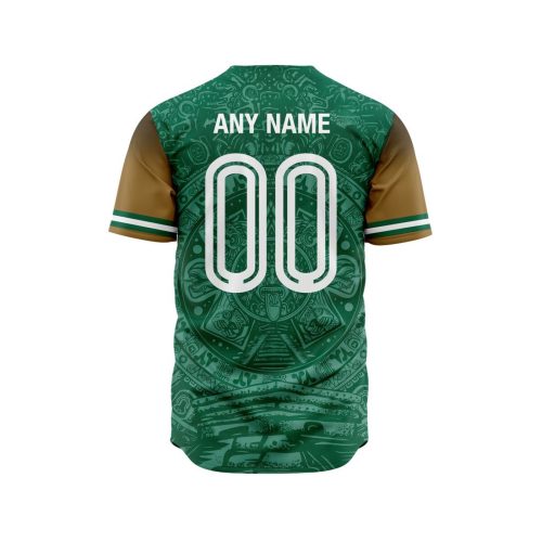 LIGA MX Club Leon Special Aztec Design Baseball Jersey Gift for Men Women