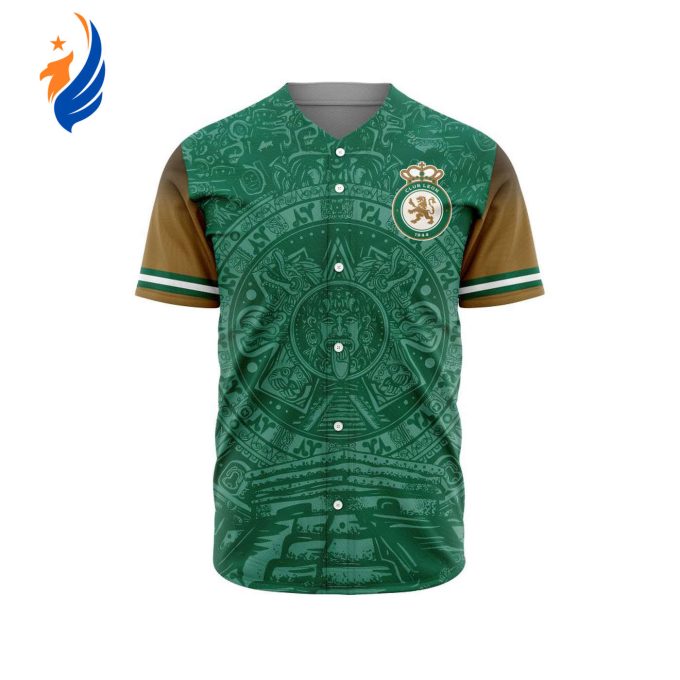 LIGA MX Club Leon Special Aztec Design Baseball Jersey Gift for Men Women