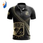 LIGA MX Club Leon Special Black And Gold Design Polo
