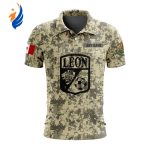 LIGA MX Club Leon Special Camo Design Polo Gift for Men Women