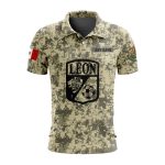 LIGA MX Club Leon Special Camo Design Polo Gift for Men Women